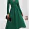 Elegant Embrace Overlap VNeck Bodycon Maxi Dress 4