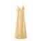 Sunlit Grace Yellow Satin VNeck Maxi Dress Elegant Sleeveless Summer Party Dress 6
