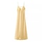 Sunlit Grace Yellow Satin VNeck Maxi Dress Elegant Sleeveless Summer Party Dress 6