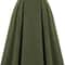 ZANZEA Vintage HighWaisted Pleated ALine Maxi Skirt Elegant Solid Long Summer Skirt 2