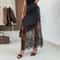 Elegant High Waist Lace Maxi Skirt Boho Hollow Out Autumn Office Style 2