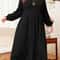 Cozy Elegance Plus Size Maxi Dress For Women Long Sleeve Autumn Winter Dress 7