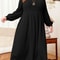 Cozy Elegance Plus Size Maxi Dress For Women Long Sleeve Autumn Winter Dress 7