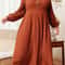 Cozy Elegance Plus Size Maxi Dress For Women Long Sleeve Autumn Winter Dress 6