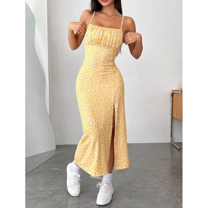 Fall Romance Strapless Leopard Print Maxi Dress With High Slit And Wrap Silhouette 7