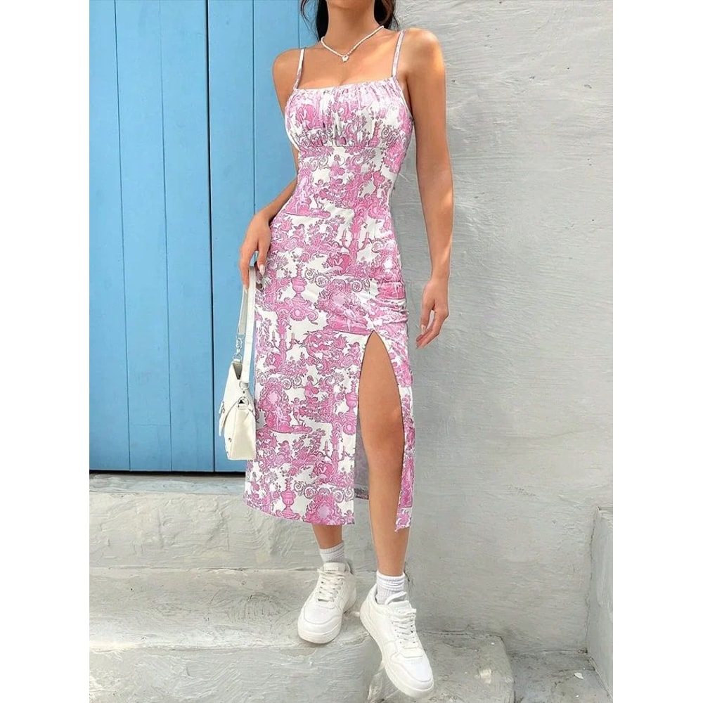 Fall Romance Strapless Leopard Print Maxi Dress With High Slit And Wrap Silhouette 13