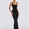 Luxe High Neck Sequin Maxi Dress Elegant Sleeveless Wedding Guest Gown 7