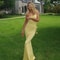 Veitche 3D Floral Strap Maxi Evening Dress Elegant Sleeveless Summer Party Gown 6