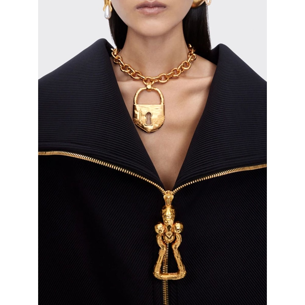 Modern Edge Patchwork LaceUp Zip Jacket For Women 1