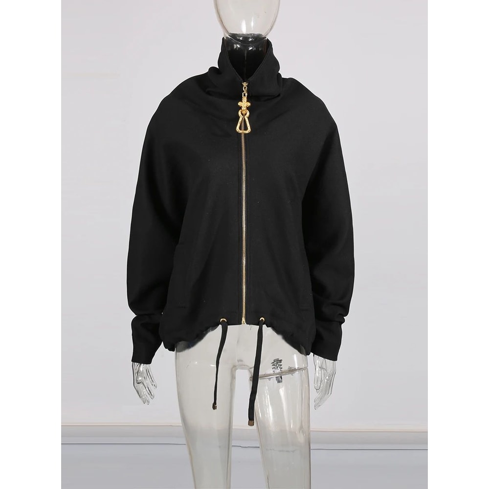 Modern Edge Patchwork LaceUp Zip Jacket For Women 4