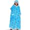 Oversized Hoodie Blanket With Sleeves Super Long Hooded Fleece TV Blanket For Cozy Winter Lounging 8
