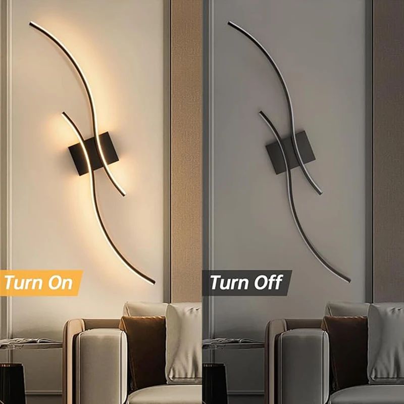 Modern LED Wall Sconce Minimalist Aluminum Indoor Wall Lighting For Bedroom Corridor 1