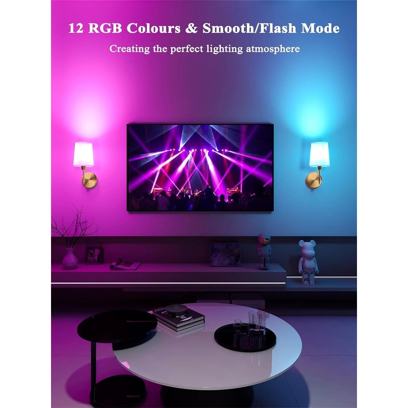 WiringFree Battery Operated Wall Sconce With 4000mAh Rechargeable Detachable Bulb Remote Dimming 1 3