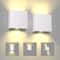 Modern 6W LED Wall Sconce IP65 Up Down Modern Wall Lamp With Adjustable Beams IndoorOutdoor 8
