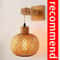 Natural Handwoven Bamboo Lantern Wall Sconce Rattan Wicker E27 Wall Light Fixture For Warm Boho Amb 6