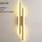 Modern CopperLine LED Wall Sconce With Acrylic Shade 3Color Bedside Hallway Wall Light 8