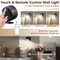 Magnetic LED Wall Light With 360 Rotation Dimmable Wall Light With Remote Cordless Spotlight For C 1