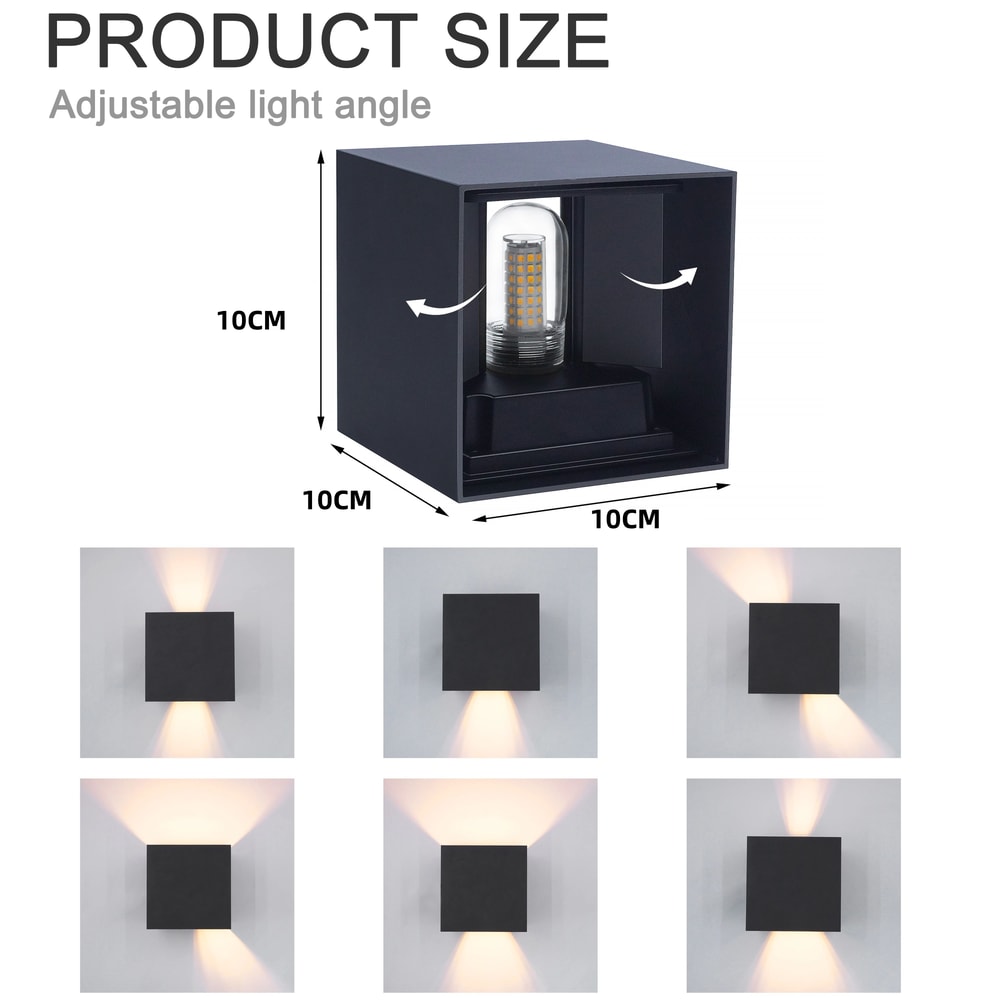 IP65 Waterproof Wall Light Aluminum Modern Outdoor Wall Sconce With G9 Replaceable Bulb Wall Lamp I 3