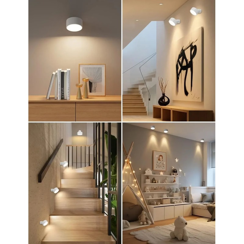 LumiFlex Magnetic Rechargeable Wall Sconce With Remote Control 4