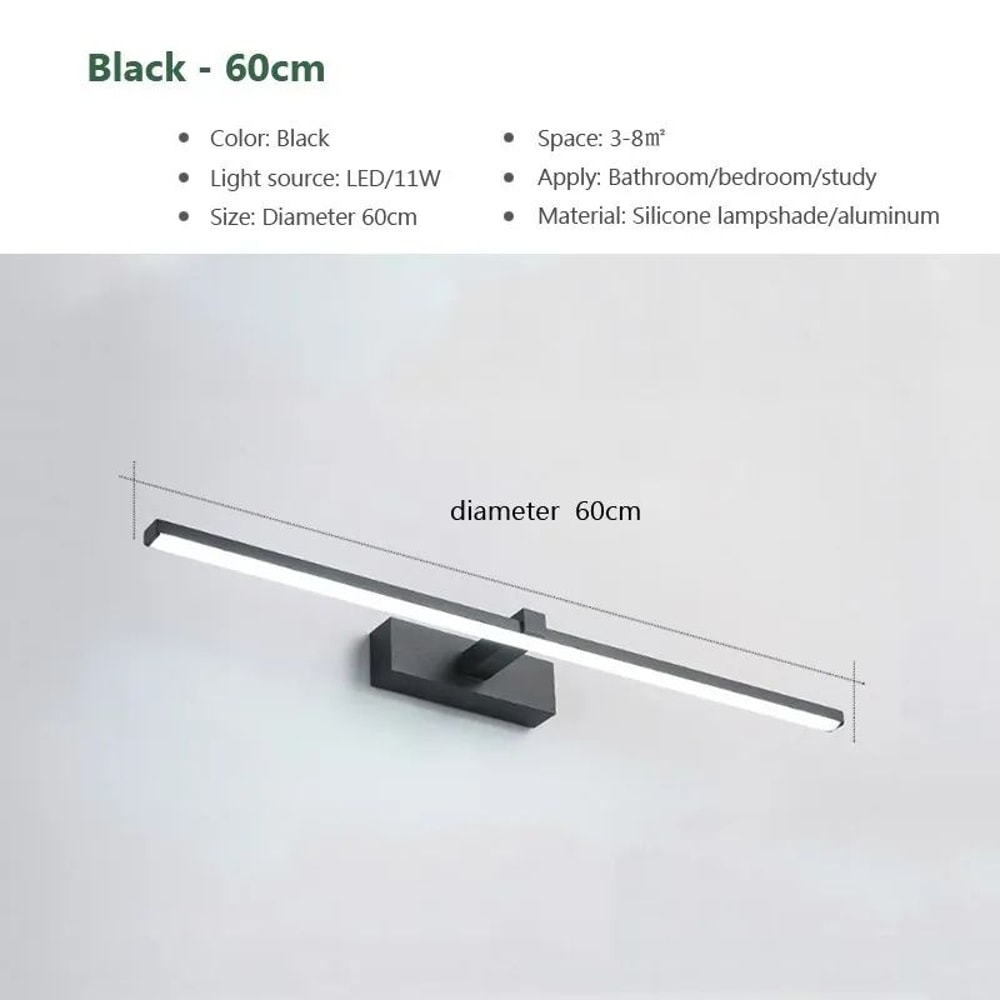 Modern Waterproof LED Vanity Mirror Light Bar For Bathroom Wall 8