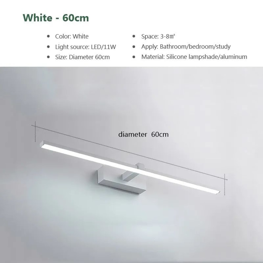 Modern Waterproof LED Vanity Mirror Light Bar For Bathroom Wall 9