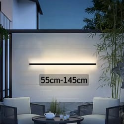 modern ip65 waterproof led wall light – outdoor long strip garden lamp