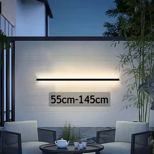 Modern IP65 Waterproof LED Wall Light – Outdoor Long Strip Garden Lamp