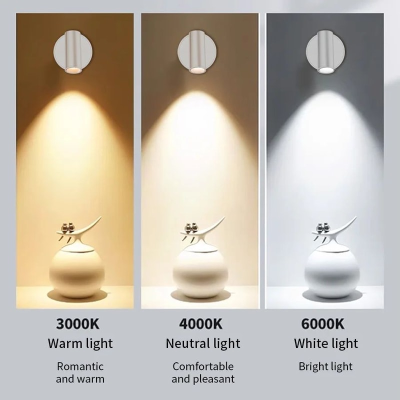 MagnaGlow Rechargeable Magnetic Wall Light Dimmable USB Rechargeable LED Light For Bedside Reading 2