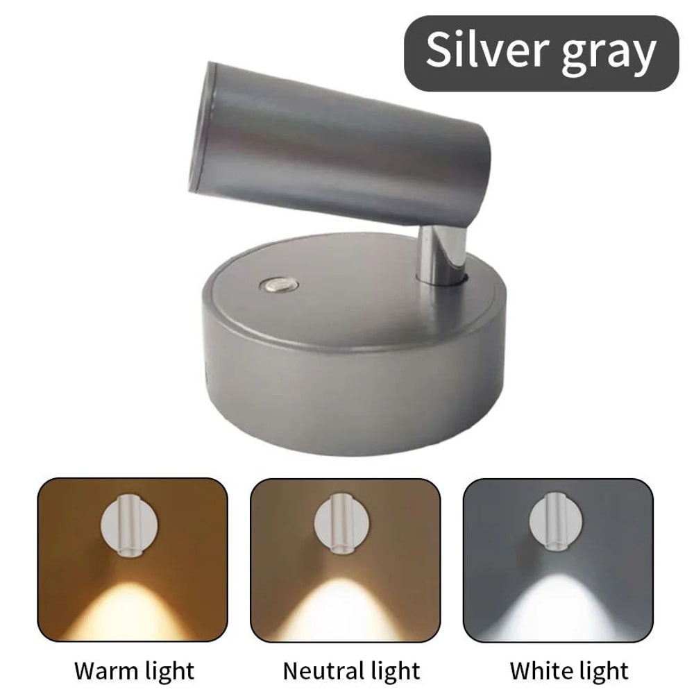 MagnaGlow Rechargeable Magnetic Wall Light Dimmable USB Rechargeable LED Light For Bedside Reading 10