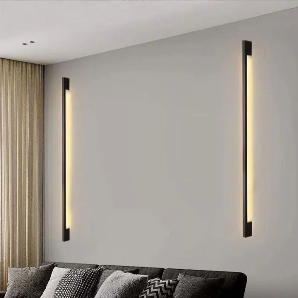Nordic Minimalist LED Linear Wall Lamp Modern Indoor Strip Light For Living Room Bedroom 0