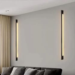 nordic minimalist led linear wall lamp – modern indoor strip light for living room & bedroom