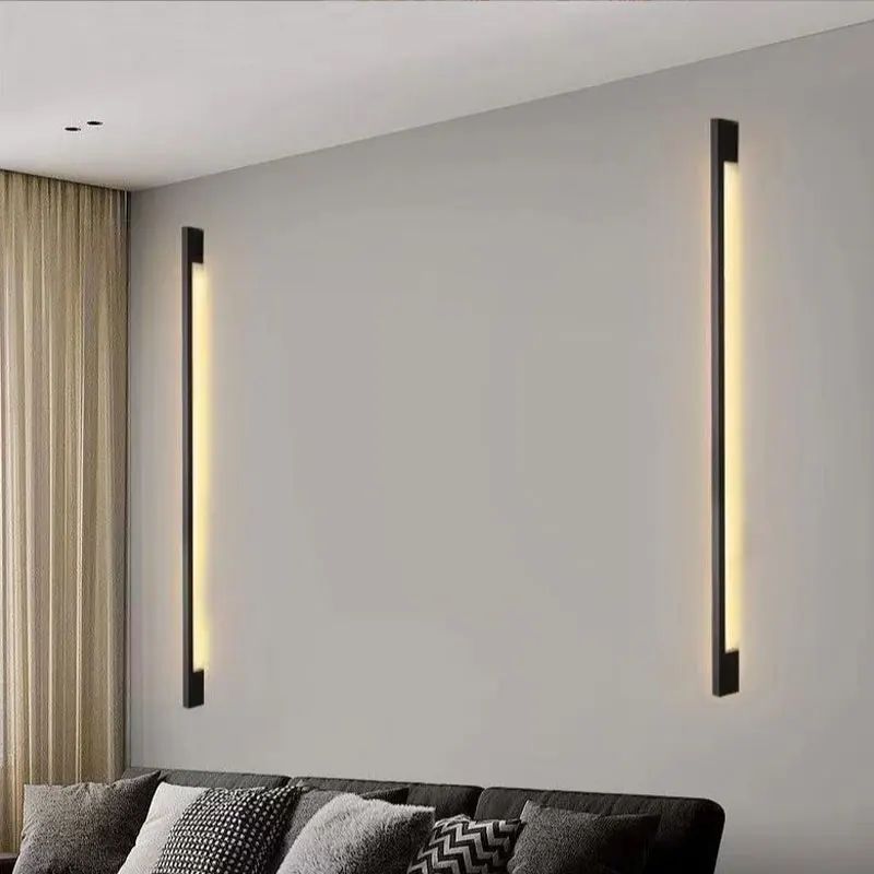 Nordic Minimalist LED Linear Wall Lamp Modern Indoor Strip Light For Living Room Bedroom 0