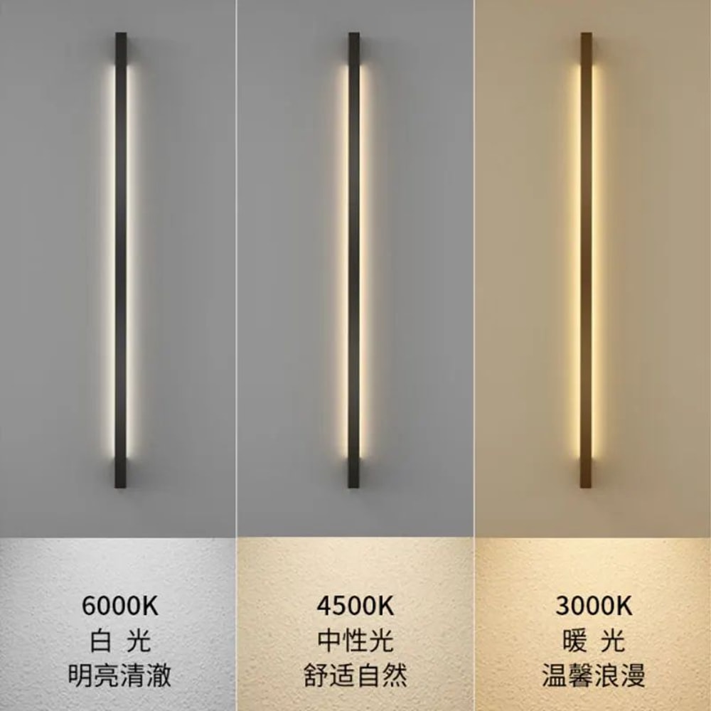 Nordic Minimalist LED Linear Wall Lamp Modern Indoor Strip Light For Living Room Bedroom 4