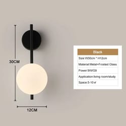 modern black gold led wall sconce with g9 bulb – luxury bedroom & living room accent lighting