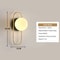 Modern Black Gold LED Wall Sconce With G9 Bulb Luxury Bedroom Living Room Accent Lighting 3