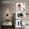 Cordless USB Rechargeable Wall Sconce With Remote Wireless LED Wall Light For Bedroom Living Room 2