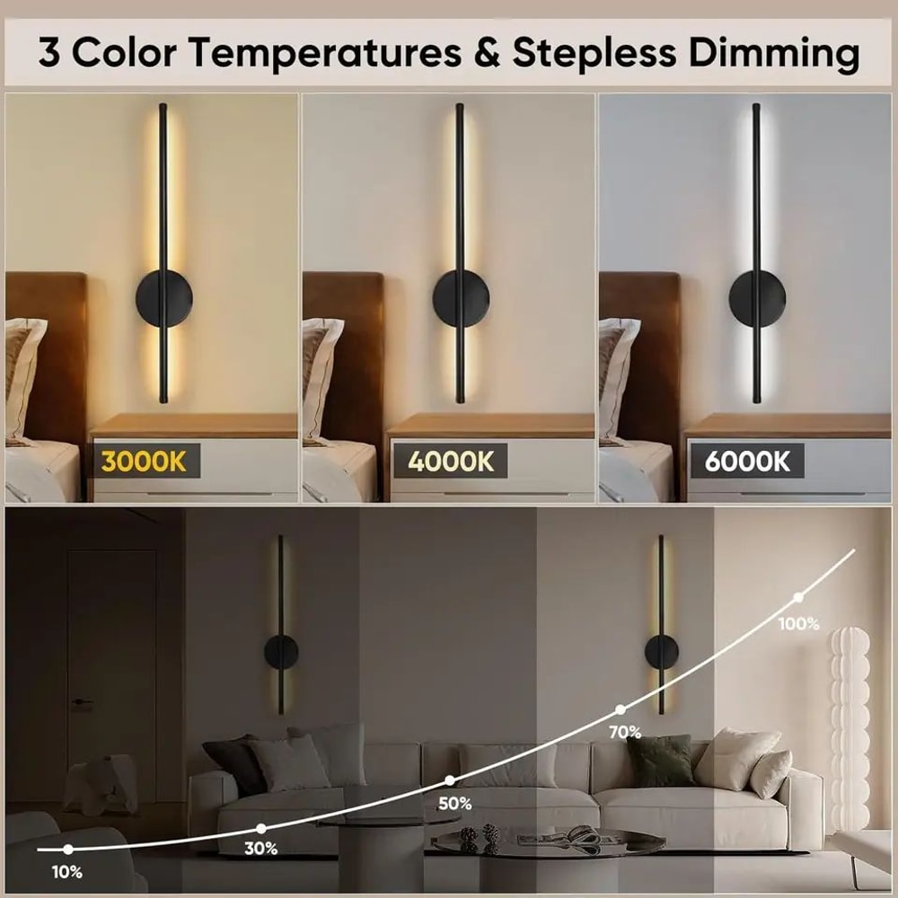 Cordless USB Rechargeable Wall Sconce With Remote Wireless LED Wall Light For Bedroom Living Room 4