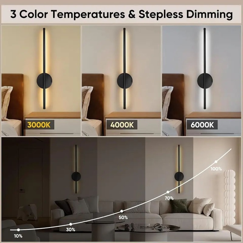 Cordless USB Rechargeable Wall Sconce With Remote Wireless LED Wall Light For Bedroom Living Room 4