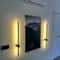 Modern Linear LED Wall Sconce Black Minimalist Bedside Light 1