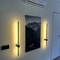 Modern Linear LED Wall Sconce Black Minimalist Bedside Light 1