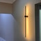Modern Linear LED Wall Sconce Black Minimalist Bedside Light 2