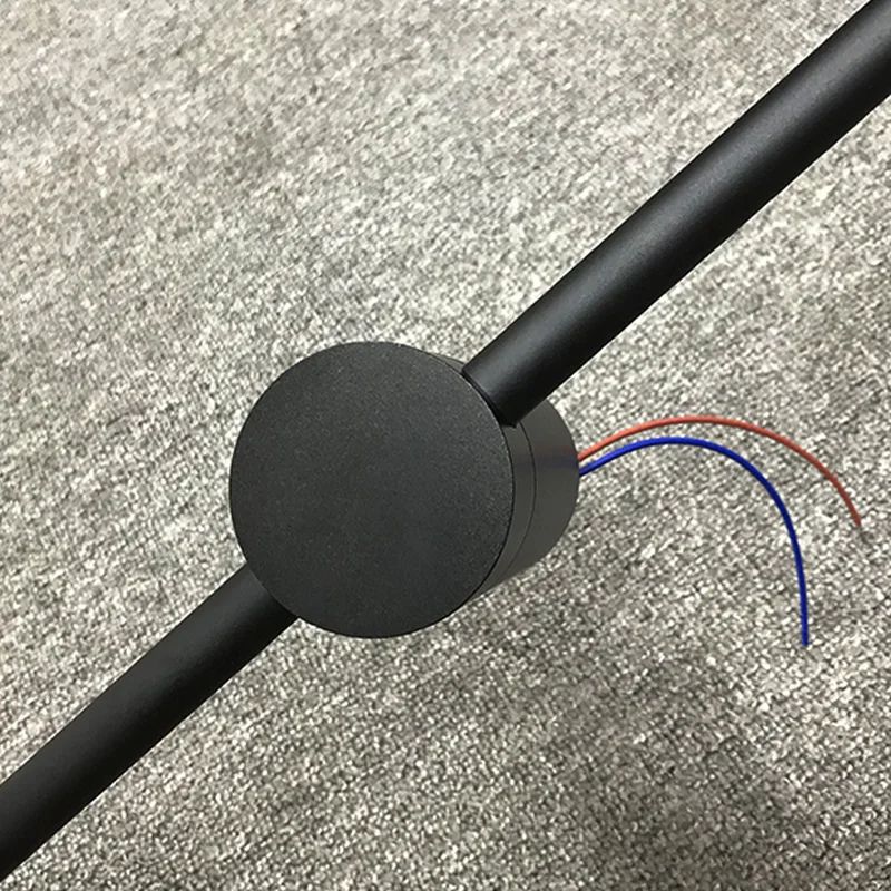 Modern Linear LED Wall Sconce Black Minimalist Bedside Light 3