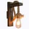 Vintage Hemp Rope Wood Wall Sconce Industrial UpDown Light 6