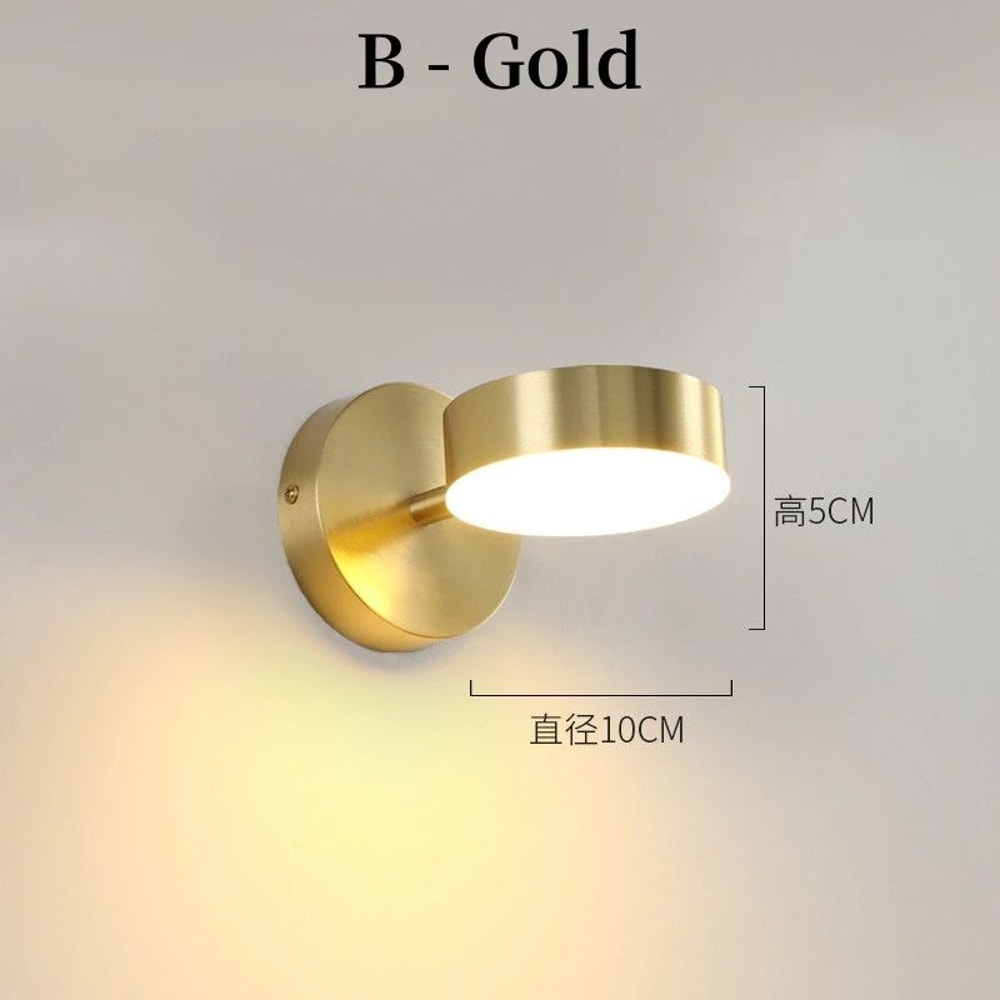Modern LED Wall Sconce With Switch Waterproof Bathroom Mirror Bedside Night Light 3