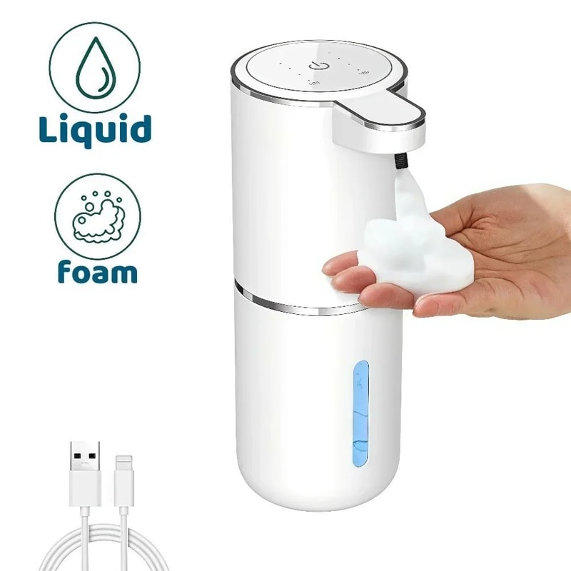 PureSense Automatic Soap Dispenser Touchless USB Rechargeable Infrared Sensor Pump 0