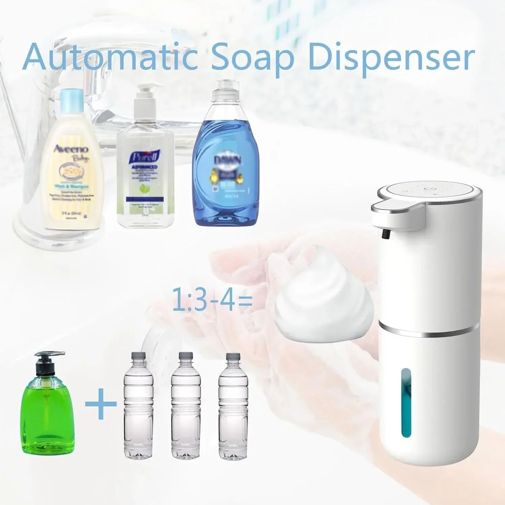 PureSense Automatic Soap Dispenser Touchless USB Rechargeable Infrared Sensor Pump 4