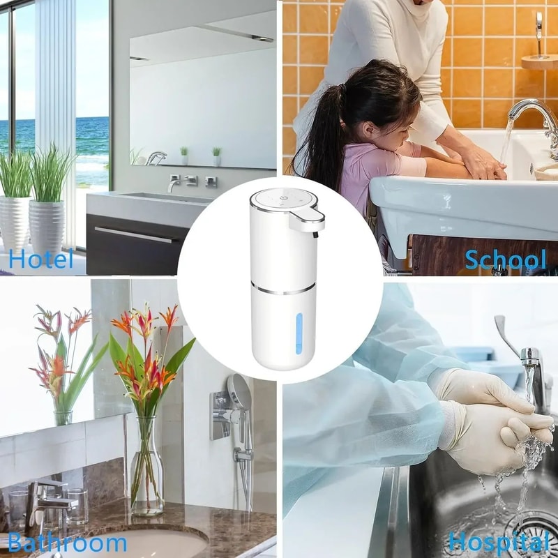 PureSense Automatic Soap Dispenser Touchless USB Rechargeable Infrared Sensor Pump 5