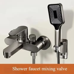 thermoflow 3-way thermostatic shower mixer valve set with diverter for wall mount systems