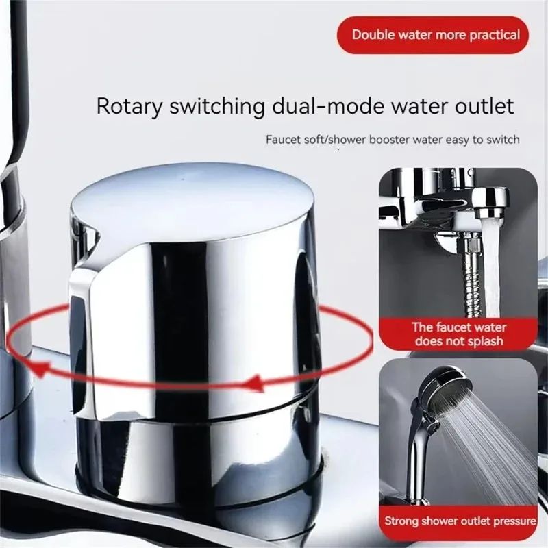 ThermoFlow 3Way Thermostatic Shower Mixer Valve Set With Diverter For Wall Mount Systems 3