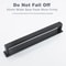 Matte Black NoDrill Stainless Steel Towel Rack SelfAdhesive WallMounted Bathroom Shelf Bar 4